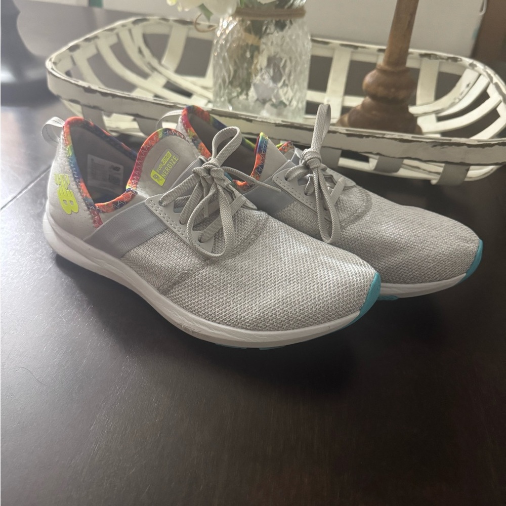 New Balance Gray and Teal Athletic Shoes